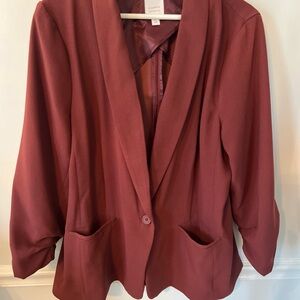 LC Lauren Conrad Deep Red Blazer